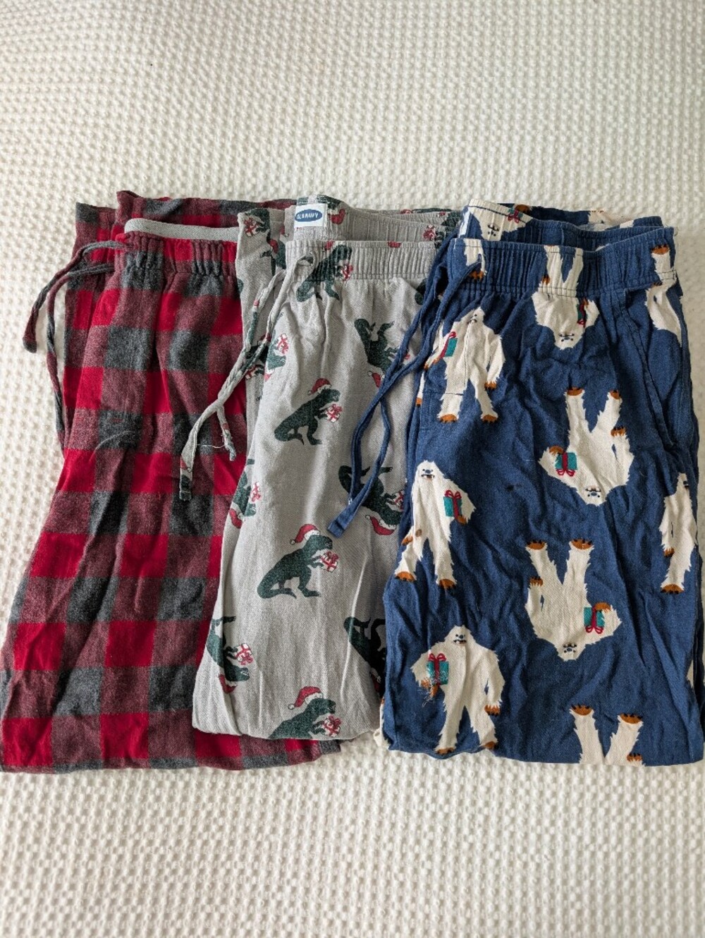 Men's 3 Set Christmas Print Pajama Bottoms